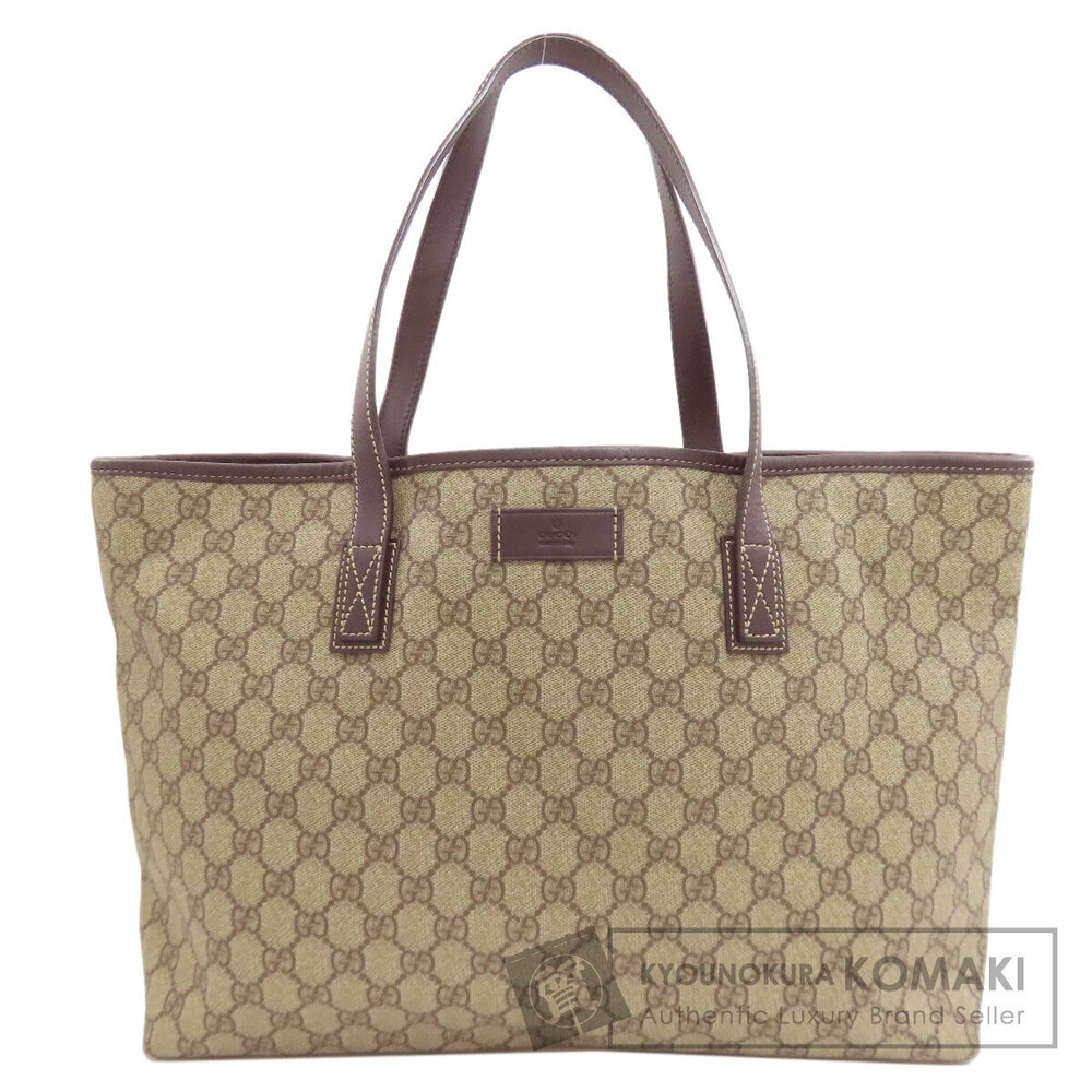Gucci GG Supreme Joy Convertible Tote Shoulder Bag Brown